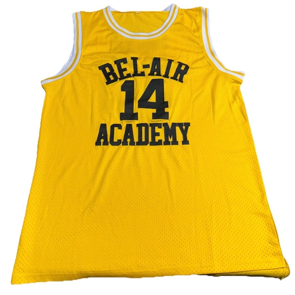 Belair Academy Fresh Prince Jersey Will Smith 14 Jersey Mens Large L Funny Retro